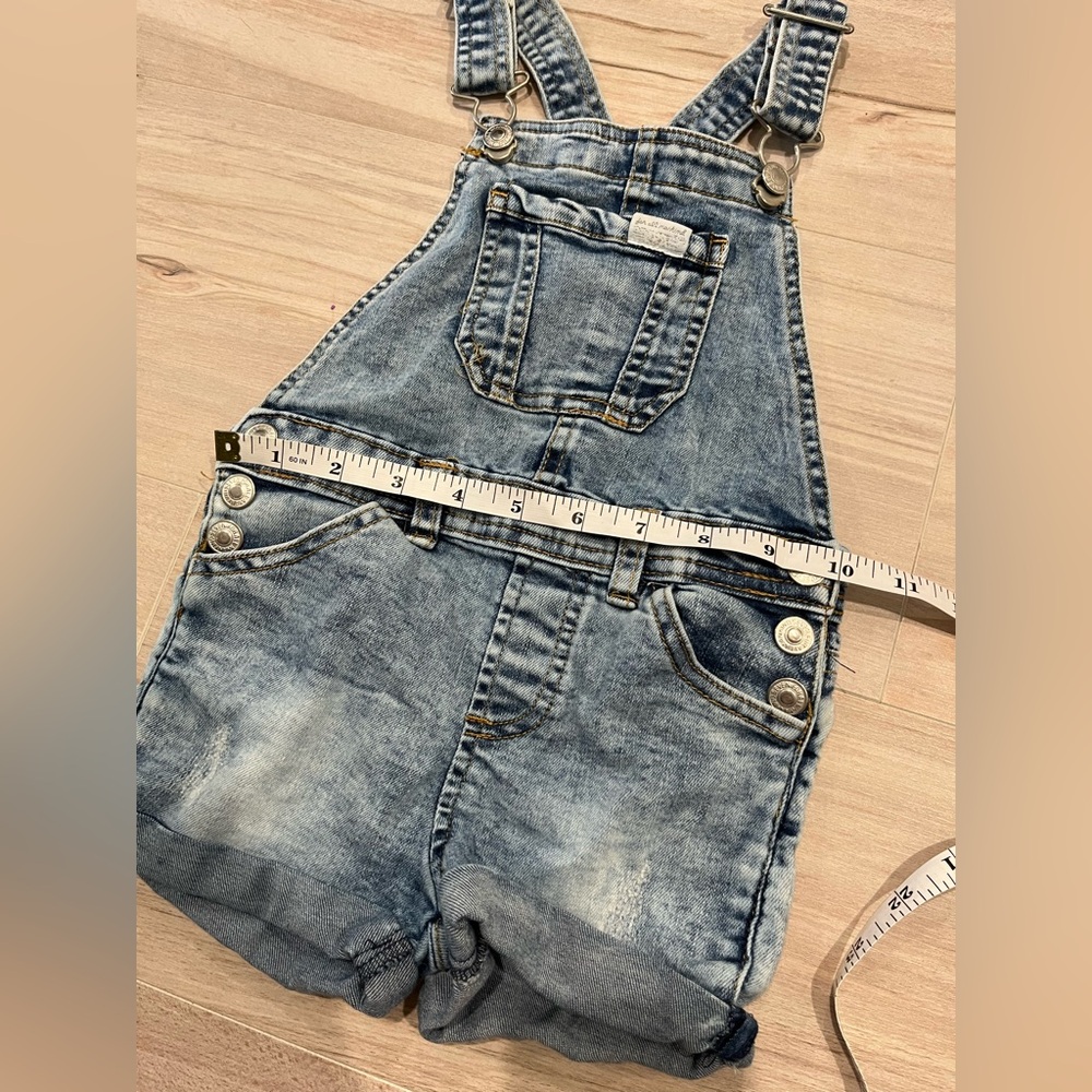 7 For All Mankind Kids Denim Overalls Size 18 Months - Picture 11 of 11